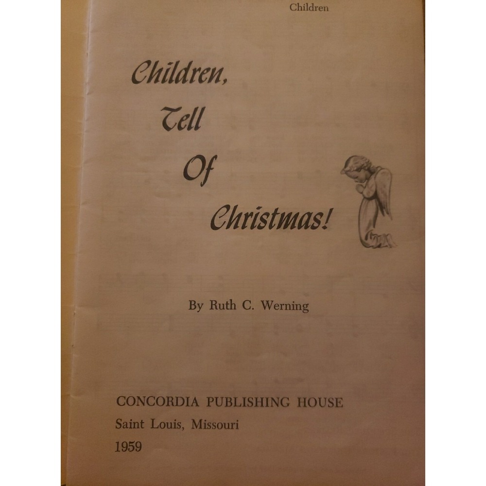 Children Tell of Christmas Vintage 1959 Song Book - Picture 3 of 4